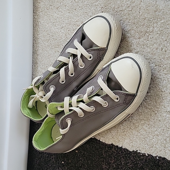 Converse Shoes - Converse All Star Gray Chuck Taylors with Double Tongue